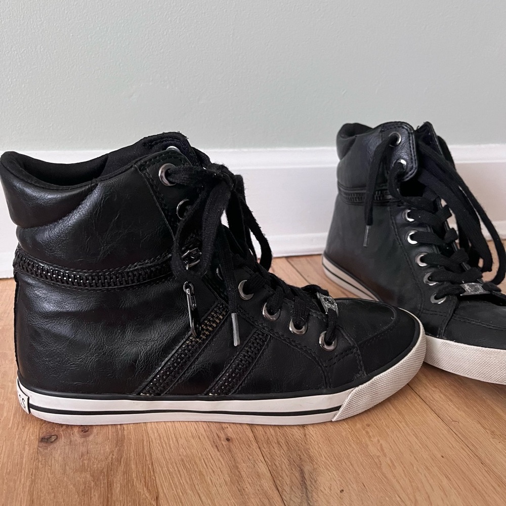 G by Guess Black High-Top Sneakers Size 7